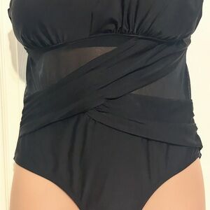 Black Mesh Swimsuit